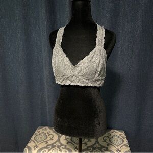Free People Gray Lace Bralette Intimates